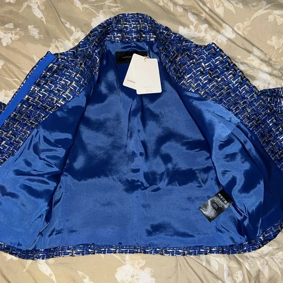 Scanlan Theodore Tinsel Tweed Jacket Size 10 NWT